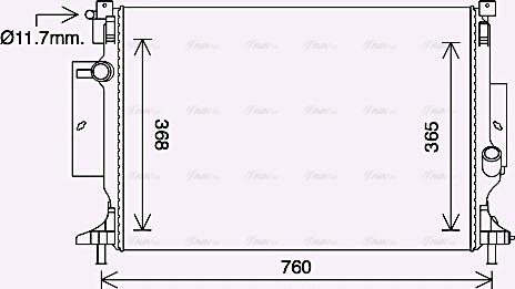 Ava Quality Cooling FD2643 - Radiator, mühərrikin soyudulması furqanavto.az