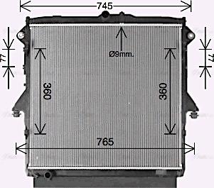 Ava Quality Cooling FD2660 - Radiator, mühərrikin soyudulması furqanavto.az