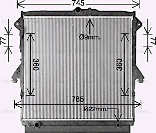 Ava Quality Cooling FD2667 - Radiator, mühərrikin soyudulması furqanavto.az