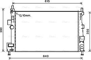 Ava Quality Cooling FD2601 - Radiator, mühərrikin soyudulması furqanavto.az