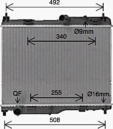 Ava Quality Cooling FD2683 - Radiator, mühərrikin soyudulması furqanavto.az