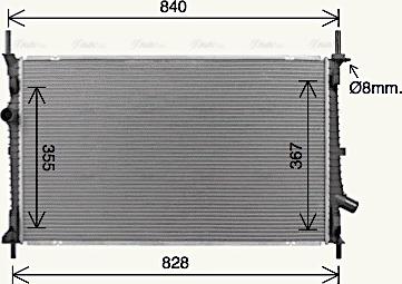 Ava Quality Cooling FD2679 - Radiator, mühərrikin soyudulması furqanavto.az