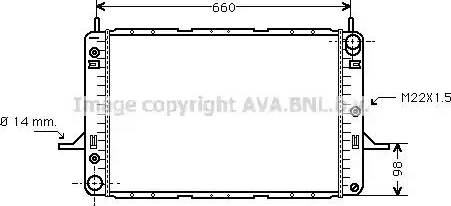 Ava Quality Cooling FD 2062 - Radiator, mühərrikin soyudulması furqanavto.az