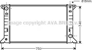Ava Quality Cooling FD 2085 - Radiator, mühərrikin soyudulması furqanavto.az