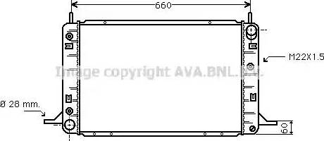 Ava Quality Cooling FD 2194 - Radiator, mühərrikin soyudulması furqanavto.az