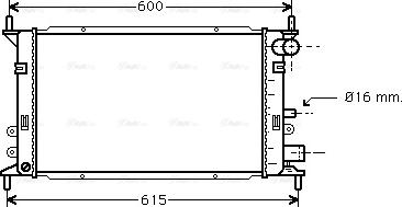 Ava Quality Cooling FD 2148 - Radiator, mühərrikin soyudulması furqanavto.az