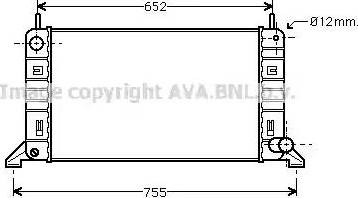 Ava Quality Cooling FD 2158 - Radiator, mühərrikin soyudulması furqanavto.az