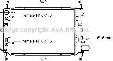 Ava Quality Cooling FD 2153 - Radiator, mühərrikin soyudulması furqanavto.az