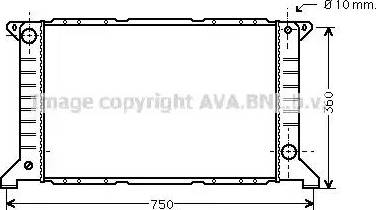 Ava Quality Cooling FDA2169 - Radiator, mühərrikin soyudulması furqanavto.az