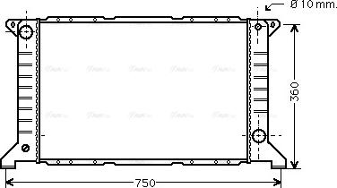 Ava Quality Cooling FD 2169 - Radiator, mühərrikin soyudulması furqanavto.az