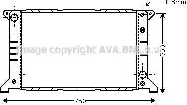 Ava Quality Cooling FD 2166 - Radiator, mühərrikin soyudulması furqanavto.az