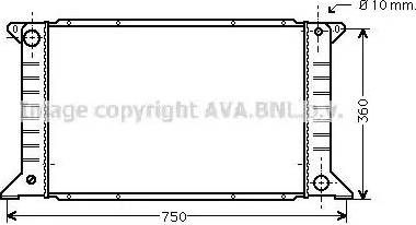 Ava Quality Cooling FDA2168 - Radiator, mühərrikin soyudulması furqanavto.az