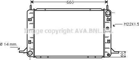 Ava Quality Cooling FD 2112 - Radiator, mühərrikin soyudulması furqanavto.az