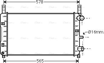 Ava Quality Cooling FD 2117 - Radiator, mühərrikin soyudulması furqanavto.az