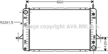 Ava Quality Cooling FD 2121 - Radiator, mühərrikin soyudulması furqanavto.az