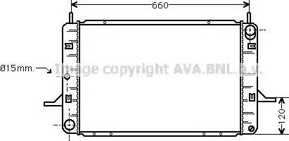 Ava Quality Cooling FD 2123 - Radiator, mühərrikin soyudulması furqanavto.az