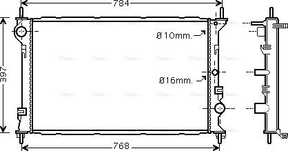 Ava Quality Cooling FD 2382 - Radiator, mühərrikin soyudulması furqanavto.az