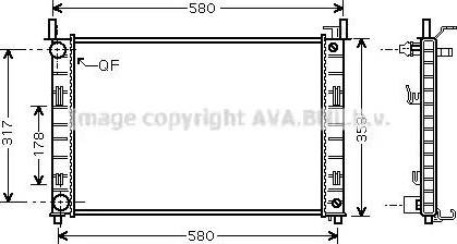 Ava Quality Cooling FD 2324 - Radiator, mühərrikin soyudulması furqanavto.az