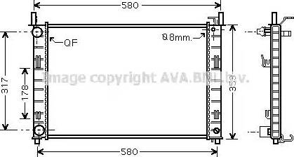Ava Quality Cooling FD 2326 - Radiator, mühərrikin soyudulması furqanavto.az