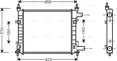 Ava Quality Cooling FD 2257 - Radiator, mühərrikin soyudulması furqanavto.az