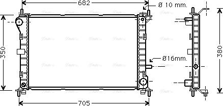 Ava Quality Cooling FD 2264 - Radiator, mühərrikin soyudulması furqanavto.az