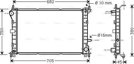 Ava Quality Cooling FD 2265 - Radiator, mühərrikin soyudulması furqanavto.az