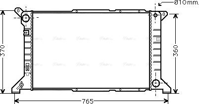 Ava Quality Cooling FD 2204 - Radiator, mühərrikin soyudulması furqanavto.az