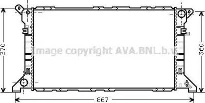 Ava Quality Cooling FD 2205 - Radiator, mühərrikin soyudulması furqanavto.az