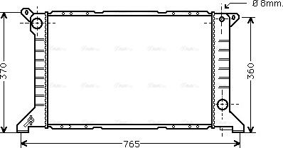 Ava Quality Cooling FD 2203 - Radiator, mühərrikin soyudulması furqanavto.az