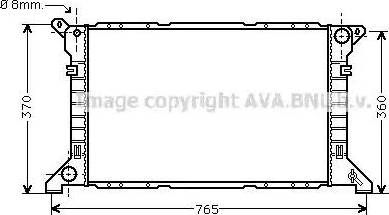 Ava Quality Cooling FD 2202 - Radiator, mühərrikin soyudulması furqanavto.az