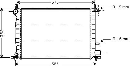 Ava Quality Cooling FD 2219 - Radiator, mühərrikin soyudulması furqanavto.az