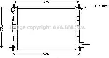 Ava Quality Cooling FD 2225 - Radiator, mühərrikin soyudulması furqanavto.az