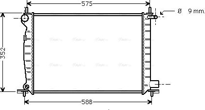 Ava Quality Cooling FD 2224 - Radiator, mühərrikin soyudulması furqanavto.az