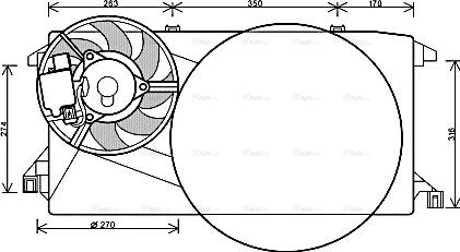 Ava Quality Cooling FD 7545 - Fen, radiator furqanavto.az