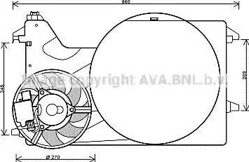 Ava Quality Cooling FD 7546 - Fen, radiator furqanavto.az