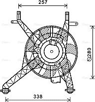 Ava Quality Cooling FD7558 - Fen, radiator furqanavto.az