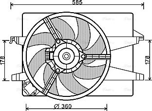 Ava Quality Cooling FD 7553 - Fen, radiator furqanavto.az