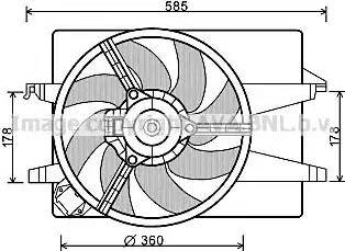 Ava Quality Cooling FD 7552 - Fen, radiator furqanavto.az