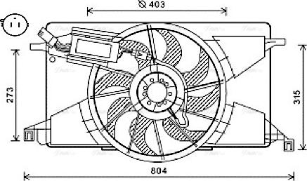 Ava Quality Cooling FD7565 - Fen, radiator furqanavto.az