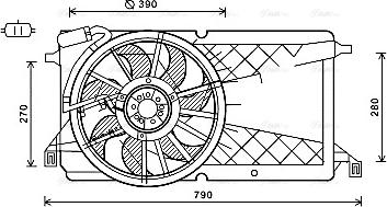 Ava Quality Cooling FD7566 - Fen, radiator furqanavto.az