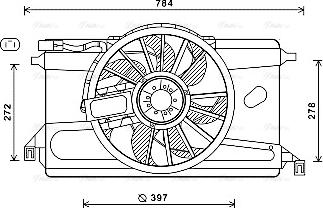 Ava Quality Cooling FD7561 - Fen, radiator furqanavto.az