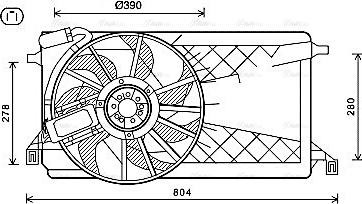 Ava Quality Cooling FD7563 - Fen, radiator furqanavto.az