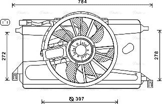 Ava Quality Cooling FD7562 - Fen, radiator furqanavto.az