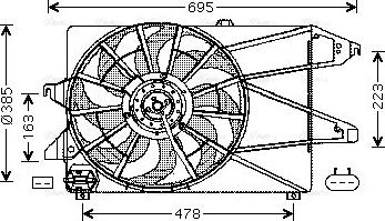 Ava Quality Cooling FD 7504 - Fen, radiator furqanavto.az