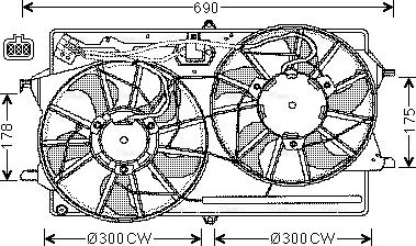 Ava Quality Cooling FD 7507 - Fen, radiator furqanavto.az