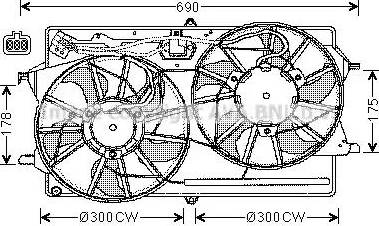 Ava Quality Cooling FD 7530 - Fen, radiator furqanavto.az