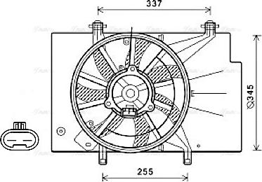 Ava Quality Cooling FD7582 - Fen, radiator furqanavto.az