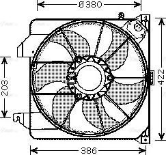 Ava Quality Cooling FD 7538 - Fen, radiator furqanavto.az