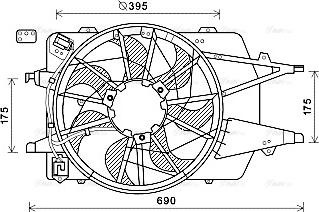 Ava Quality Cooling FD7577 - Fen, radiator furqanavto.az