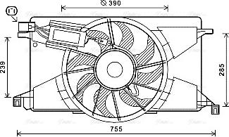 Ava Quality Cooling FD7608 - Fen, radiator furqanavto.az